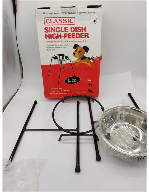 Caldex - Cuenco comedero sobre Soporte con Patas - 300 mm/1600 ml 