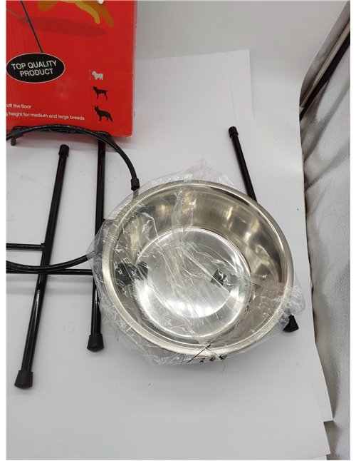 Caldex - Cuenco comedero sobre Soporte con Patas - 300 mm/1600 ml 