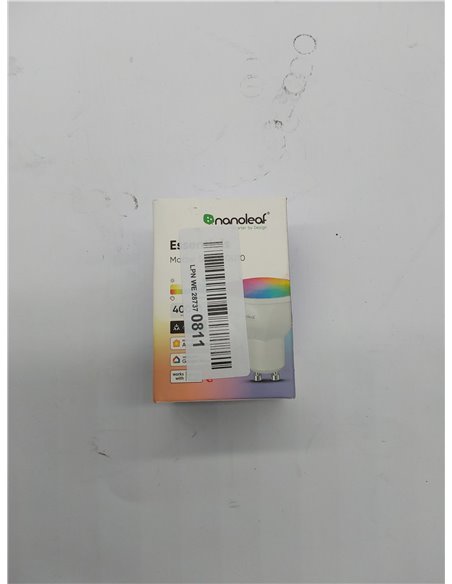 Nanoleaf - Bombilla Inteligente Essentials Smart GU10 Matter (NF080B02-1GU10), 16 Millones de Colores, 5W, 1 Unidad 
