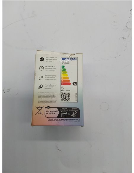 Nanoleaf - Bombilla Inteligente Essentials Smart GU10 Matter (NF080B02-1GU10), 16 Millones de Colores, 5W, 1 Unidad 