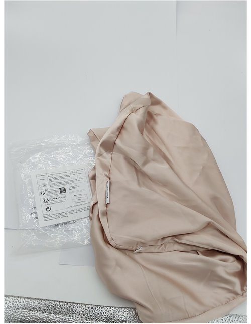 Satén Funda para Almohada de Espuma Viscoelastica, Satin Funda para Almohadas Ergonómico, Suave, con Cremallera Invisible, Color