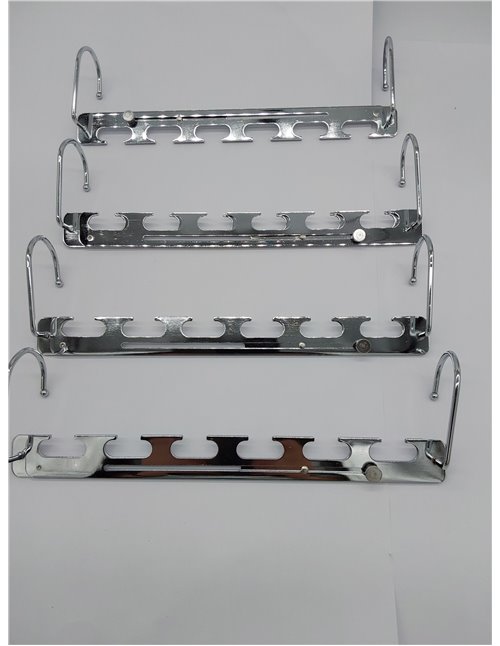 Sindax Telescópica Perchas Ahorra Espacio para Ropa, De 6 a 9 Hoyos Inoxidable Metálicas Mágico Percha Ropa Organizador Multiple