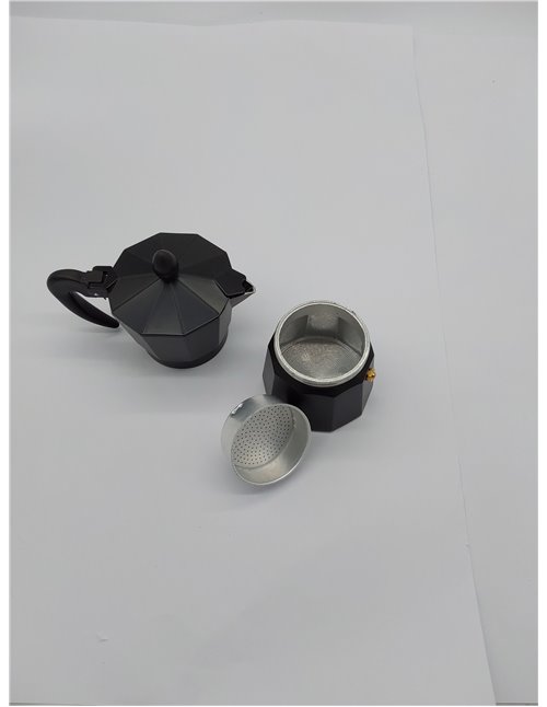 Quid Black Coffee Cafetera Aluminio 3 Tazas Aluminio Apto Vitrocerámica Apto Inducción Normativa Seguridad Garantizada 