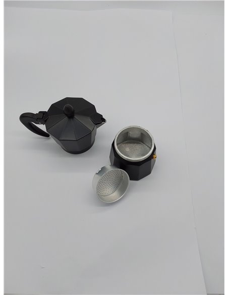Quid Black Coffee Cafetera Aluminio 3 Tazas Aluminio Apto Vitrocerámica Apto Inducción Normativa Seguridad Garantizada 