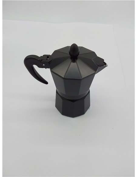 Quid Black Coffee Cafetera Aluminio 3 Tazas Aluminio Apto Vitrocerámica Apto Inducción Normativa Seguridad Garantizada 