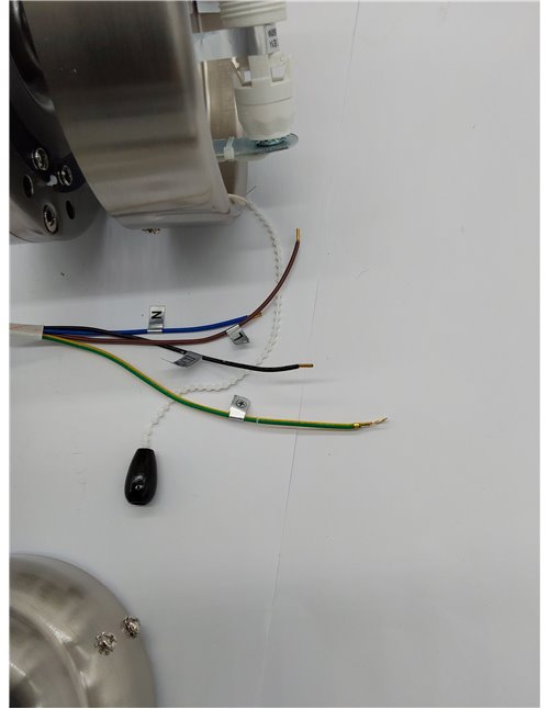 Bestron Ventilador de techo con iluminación, 3 niveles de velocidad y gran envergadura de 75 cm de diámetro, incluye función ver