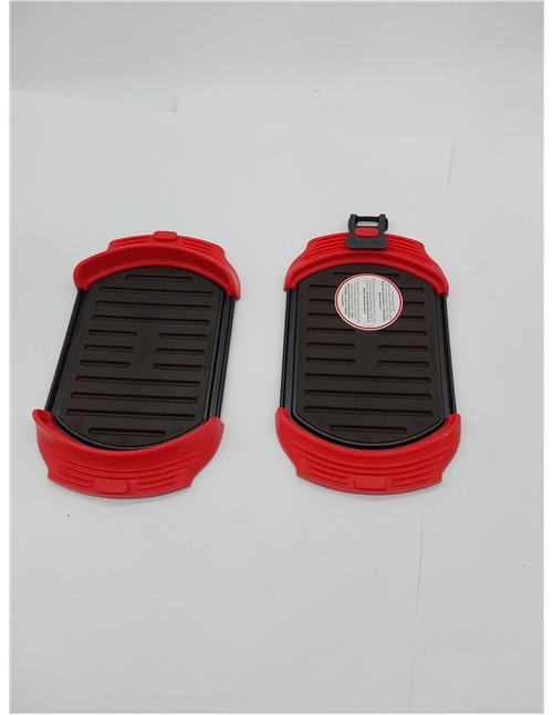 Lékué Parrilla/Grill especial para cocinar en microondas, Microwave grill 1,2 pers. Rojo y Negro, 25 x 15 cm