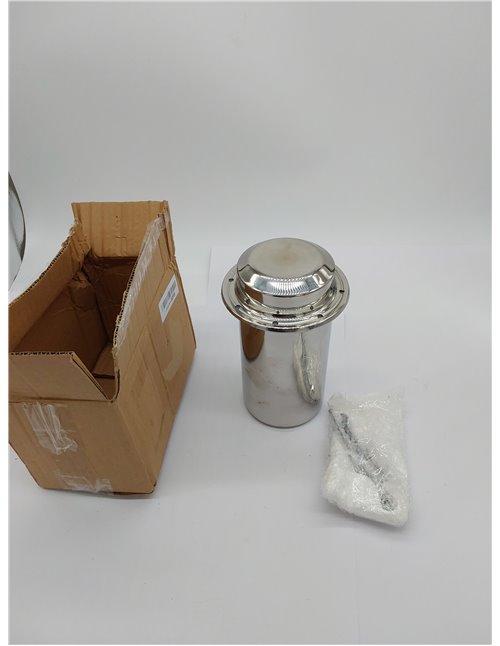 XMRISE - Cápsula de tiempo impermeable de acero inoxidable, resistente a la corrosión, duradera, con cierre, recipiente para el 
