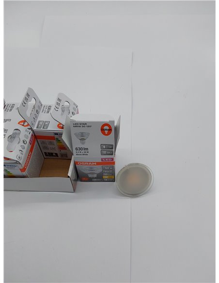 OSRAM MR16 - Bombillas reflectoras LED de bajo voltaje (casquillo retrofit, 50 W de repuesto, GU5.3, 2700 K, cristal, 6 unidades