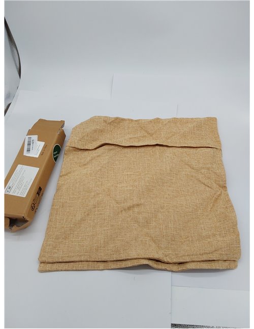 Madizz Juego de 2 Suave Lino Decorativo Funda de cojíns Lujo Estilo Fundas de Almohada para el sofá Dormitorio Beige Cuadrado 40