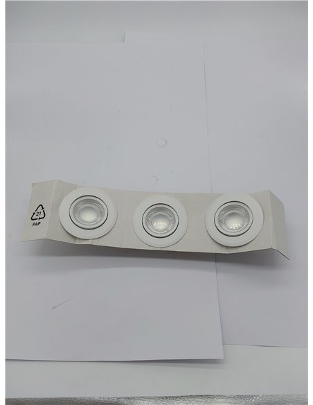 Aigostar Downlight LED Techo Empotrable, 5W Equivalente a Halógena 53W, Luz Blanca Fría 6500K, Ángulo Rotable 30° Focos LED Inte