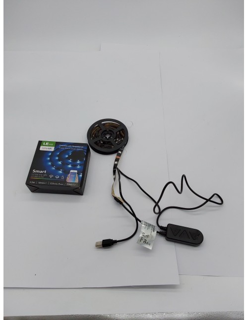 Lepro Tira LED TV 2M Inteligente, Luces LED WiFi Control de Voz y de APP, Retroiluminación LED RGB PC Monitor 32-65 Pulgadas, 16