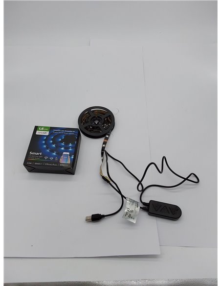 Lepro Tira LED TV 2M Inteligente, Luces LED WiFi Control de Voz y de APP, Retroiluminación LED RGB PC Monitor 32-65 Pulgadas, 16