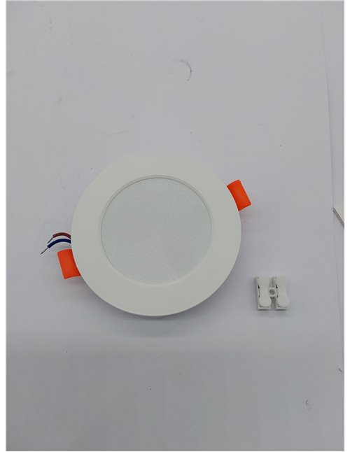 Tomosu Pack 10 Downlight LED Techo Empotrable Extraplano Redondo, 5W 450LM, Blanco Frio (6000K), IP44 Corte 75-90mm, AC 220-240V