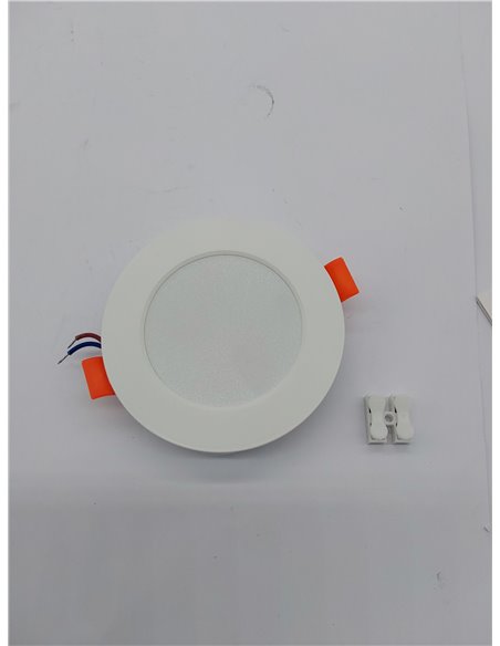 Tomosu Pack 10 Downlight LED Techo Empotrable Extraplano Redondo, 5W 450LM, Blanco Frio (6000K), IP44 Corte 75-90mm, AC 220-240V