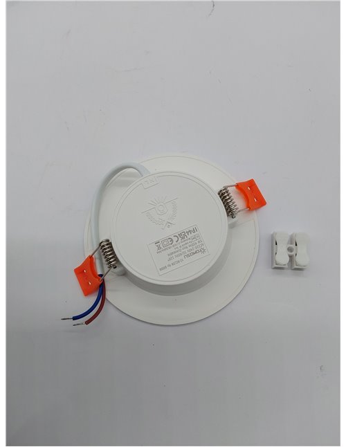Tomosu Pack 10 Downlight LED Techo Empotrable Extraplano Redondo, 5W 450LM, Blanco Frio (6000K), IP44 Corte 75-90mm, AC 220-240V