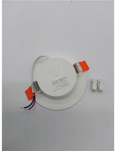 Tomosu Pack 10 Downlight LED Techo Empotrable Extraplano Redondo, 5W 450LM, Blanco Frio (6000K), IP44 Corte 75-90mm, AC 220-240V