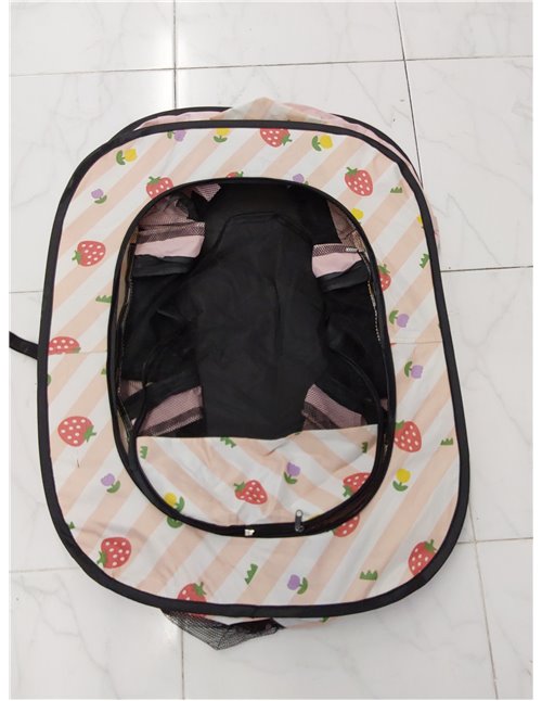 BELLE VOUS Parque para Perros Rosa - Corralito Portátil Plegable - Cercado de Malla Transpirable con Cremallera Extraíble - Corr