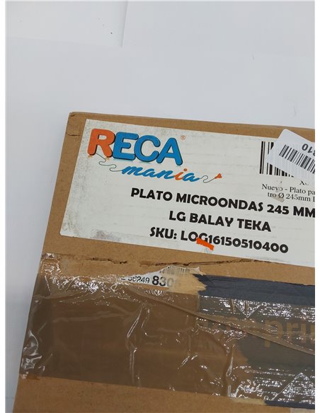 Recamania Plato para microondas diametro Ø 245mm Universal