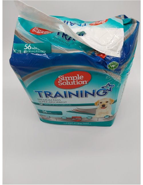 Simple Solution Almohadillas de adiestramiento premium para perros y cachorros, paquete de 56