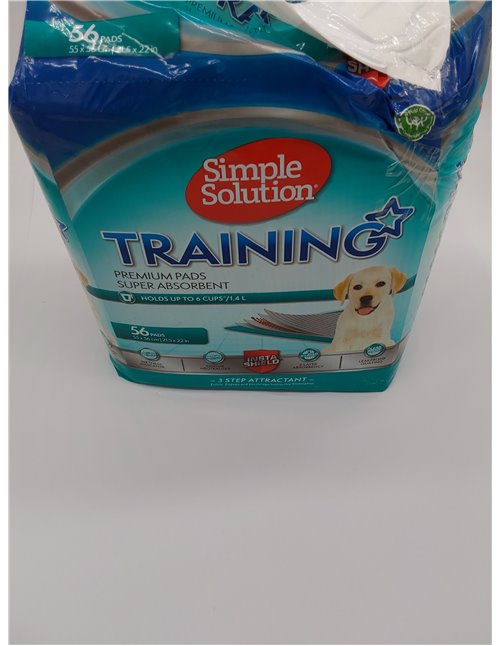 Simple Solution Almohadillas de adiestramiento premium para perros y cachorros, paquete de 56