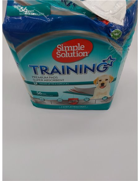 Simple Solution Almohadillas de adiestramiento premium para perros y cachorros, paquete de 56