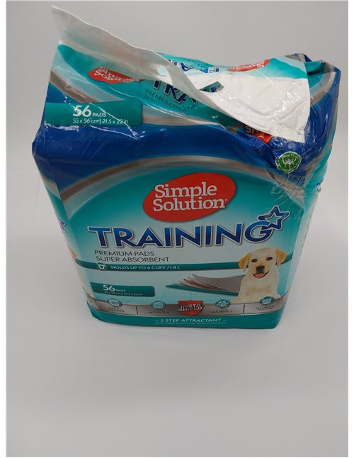 Simple Solution Almohadillas de adiestramiento premium para perros y cachorros, paquete de 56