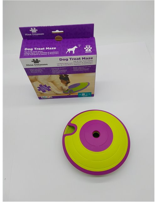 Outward Hound Nina Ottosson Treat Maze - Dispensador Interactivo de recompensas - Rompecabezas para Perros - Nivel intermedio 