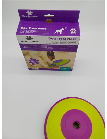 Outward Hound Nina Ottosson Treat Maze - Dispensador Interactivo de recompensas - Rompecabezas para Perros - Nivel intermedio 