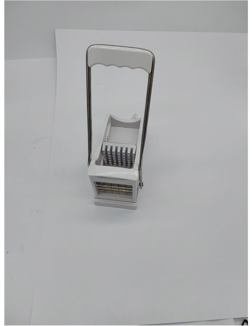 KitchenCraft Astillador de patatas, Cortador profesional de patatas fritas, Plástico y acero inoxidable, 23,5 x 10,5 x 12 cm, Bl