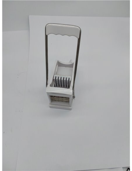 KitchenCraft Astillador de patatas, Cortador profesional de patatas fritas, Plástico y acero inoxidable, 23,5 x 10,5 x 12 cm, Bl