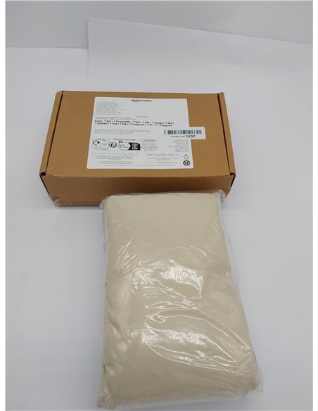 Amazon Basics Sabana Bajera Ajustable, 180 x 200 x 30 cm, de Poliéster Microfibra, Beige 