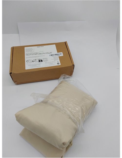 Amazon Basics Sabana Bajera Ajustable, 180 x 200 x 30 cm, de Poliéster Microfibra, Beige 