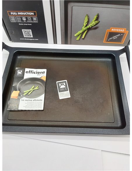 BRA Plancha Lisa Aluminio Fundido Efficient 45 Cm Induccion       