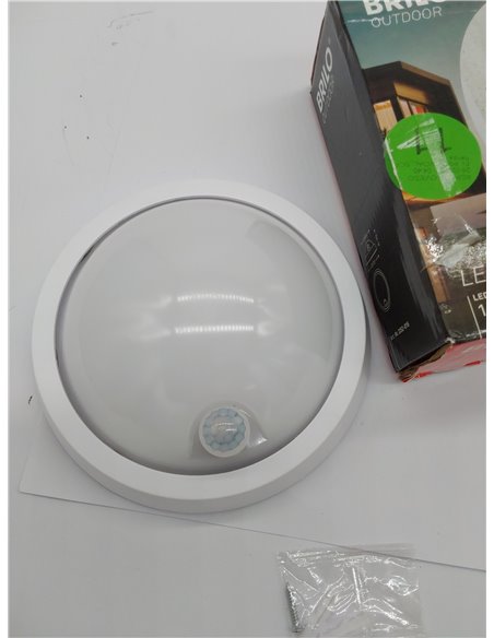 Briloner LED, lámpara de Pared para Exterior con Sensor de Movimiento y Detector crepuscular, 12 W, 1.150 lúmenes, 4.000 Kelvin,