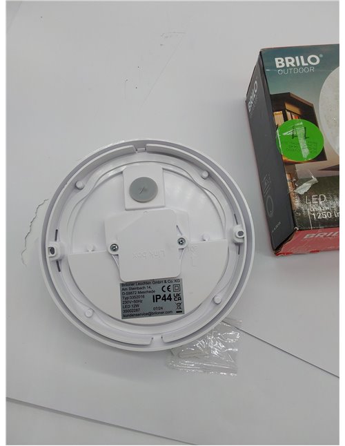 Briloner LED, lámpara de Pared para Exterior con Sensor de Movimiento y Detector crepuscular, 12 W, 1.150 lúmenes, 4.000 Kelvin,