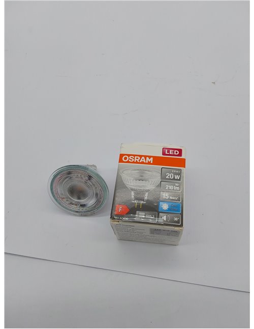 OSRAM Star Reflector LED para casquillo GU5.3, cristal transparente, blanco frío (4000 K), 210 lúmenes, repuesto para bombillas 