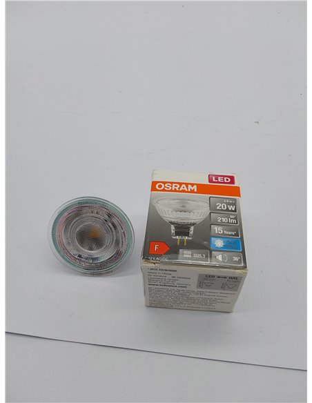 OSRAM Star Reflector LED para casquillo GU5.3, cristal transparente, blanco frío (4000 K), 210 lúmenes, repuesto para bombillas 