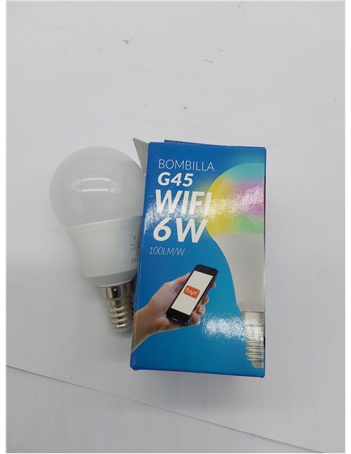 M Ledme - Bombilla LED Inteligente WiFi, sin necesidad de Hub, [Smarthome], Regulable, 6W 600LM 80W equivalente, RGB & 2700K-650