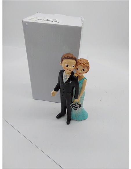 Figura Boda Aniversario 25años Pop&Fun, 21cm. 