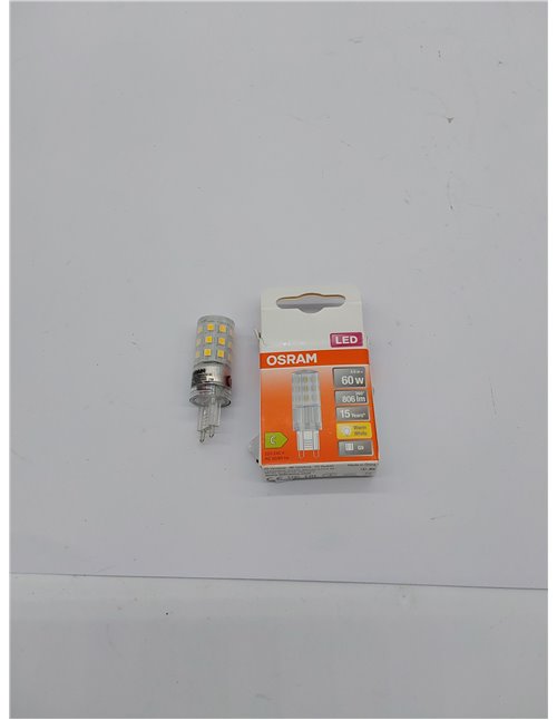 OSRAM LED PIN lámpara LED multicolor con casquillo retrofit G9, 4,9 W / 806 lm, luz blanca cálida y clara con 2700 K, no regulab
