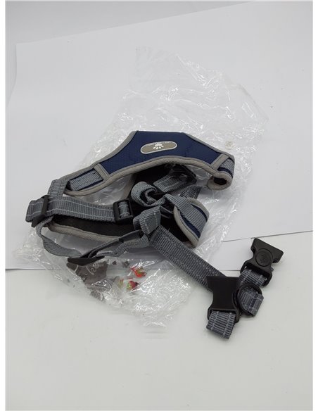 Acxilexy Arnés Cómodo Transpirable para Perro, Anti Tirones Ajustable con Asa y Anillos, Reflectante y Táctico para Perros Grand