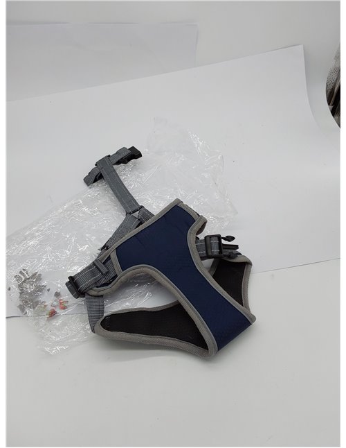 Acxilexy Arnés Cómodo Transpirable para Perro, Anti Tirones Ajustable con Asa y Anillos, Reflectante y Táctico para Perros Grand