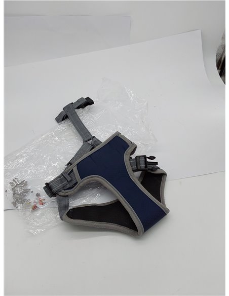 Acxilexy Arnés Cómodo Transpirable para Perro, Anti Tirones Ajustable con Asa y Anillos, Reflectante y Táctico para Perros Grand
