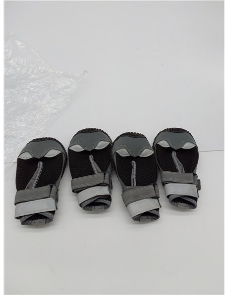 4 Escarpines Antideslizantes para Perros, Zapatos para Perros Medianos y Grandes con Correas Reflectantes, Protector De Patas pa