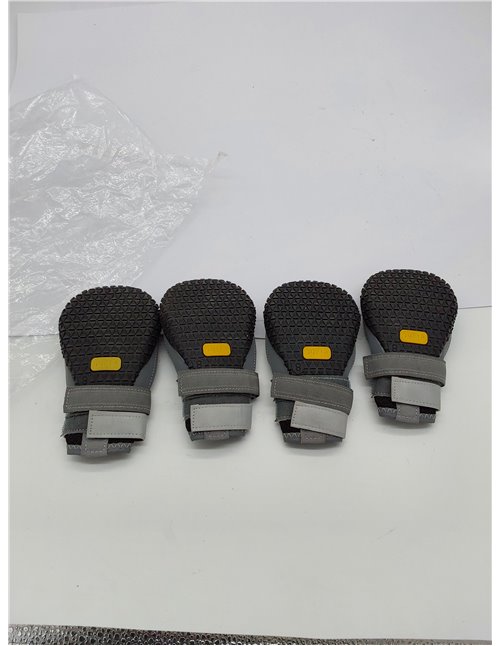 4 Escarpines Antideslizantes para Perros, Zapatos para Perros Medianos y Grandes con Correas Reflectantes, Protector De Patas pa