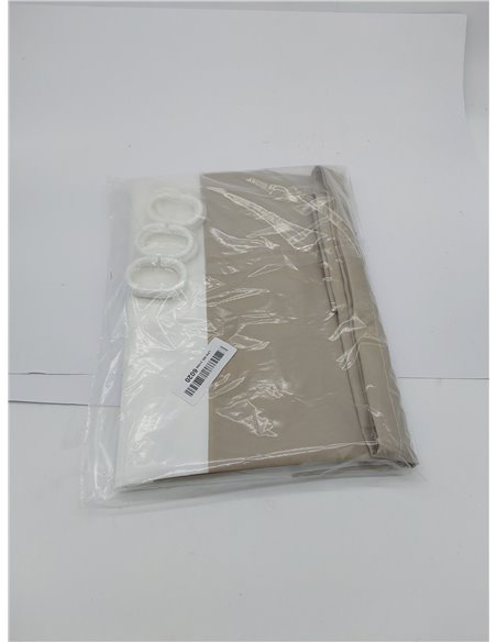 Amazon Basics Cortina de Ducha de Tela Resistente al Agua y al Moho, con Ojales y Ganchos, Lavable a máquina, 183 x 183 cm, Colo