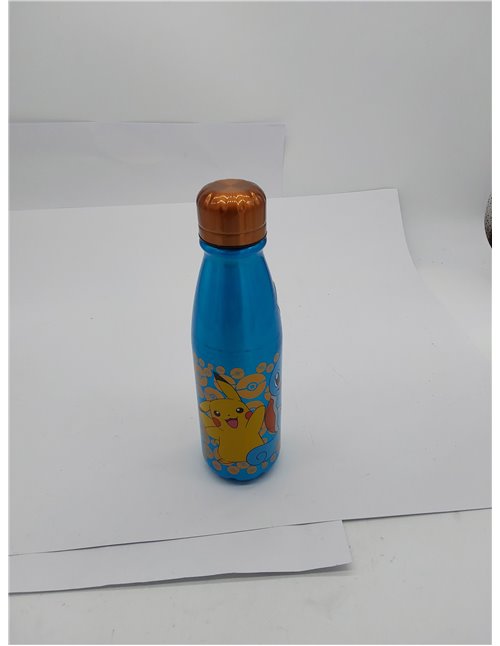 Botella de agua reutilizable de aluminio infantil de 600 ml de Pokemon 