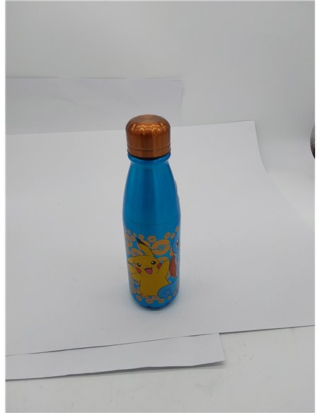Botella de agua reutilizable de aluminio infantil de 600 ml de Pokemon 