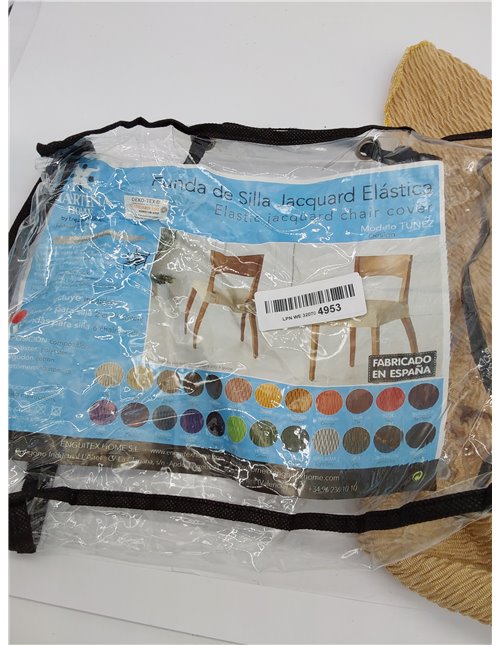 Martina Home Funda Silla Asiento Túnez Pack 2 Beige 